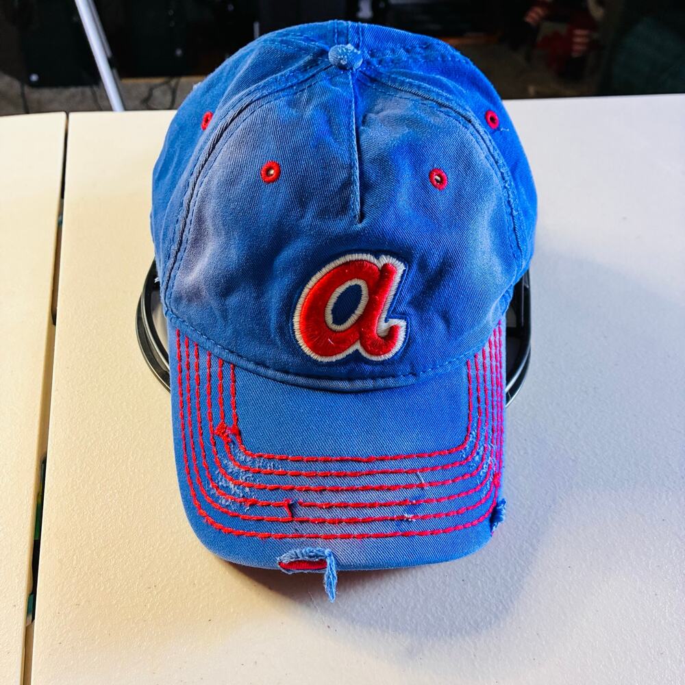 Vintage American Needle Atlanta Braves Cooperstown Collection Distressed Hat